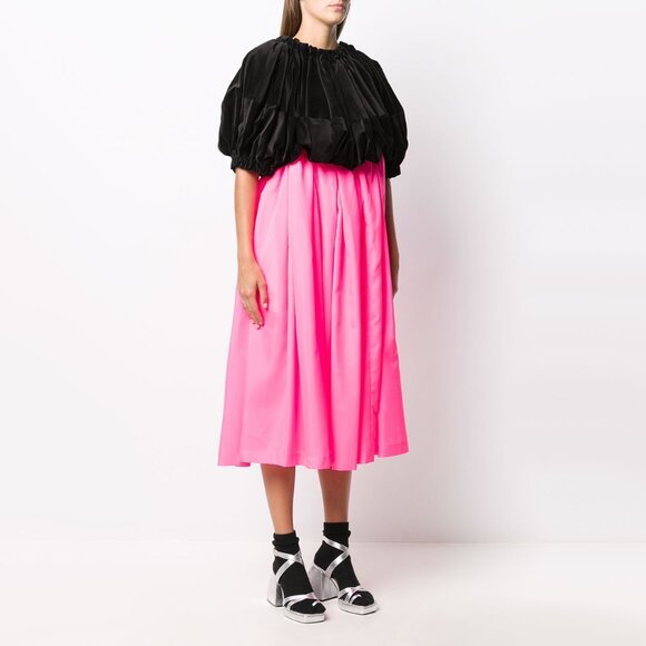 Comme des Garcons Black and Neon Pink Bubble Dress, size Large - Picture 9 of 9